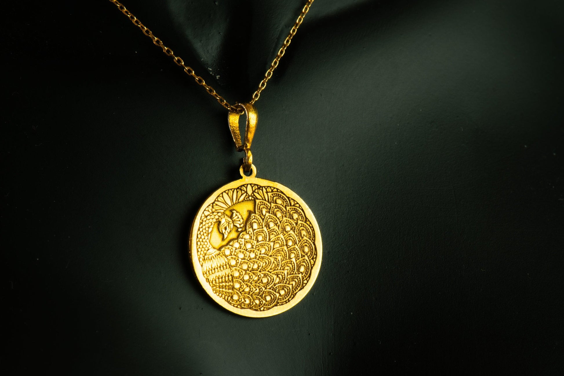 Peacock Pendant Necklace