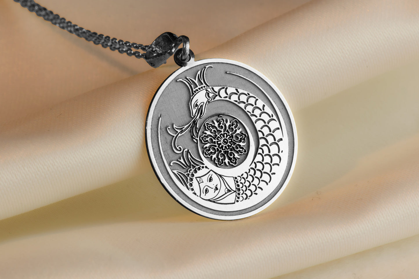 Shahmaran Pendant: Anatolian Serpent Queen Necklace, Sacred Feminine Jewelry