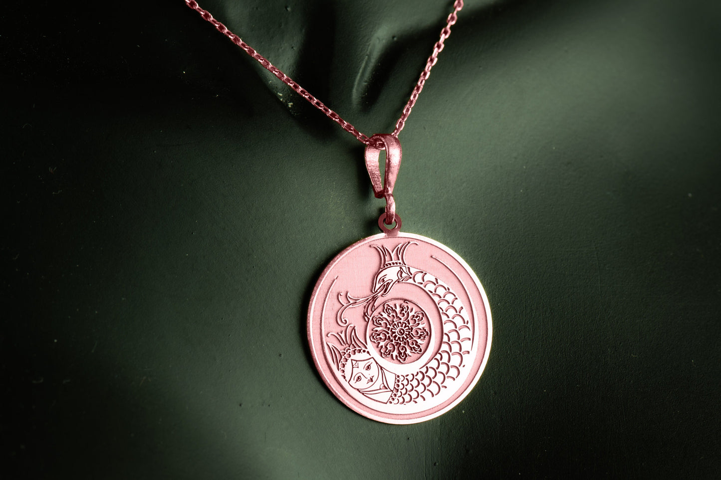 Shahmaran Pendant: Anatolian Serpent Queen Necklace, Sacred Feminine Jewelry
