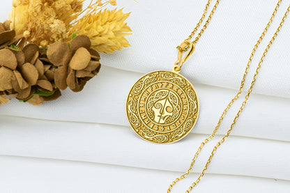 Goddess Hel Sigil Necklace: Norse Underworld Charm