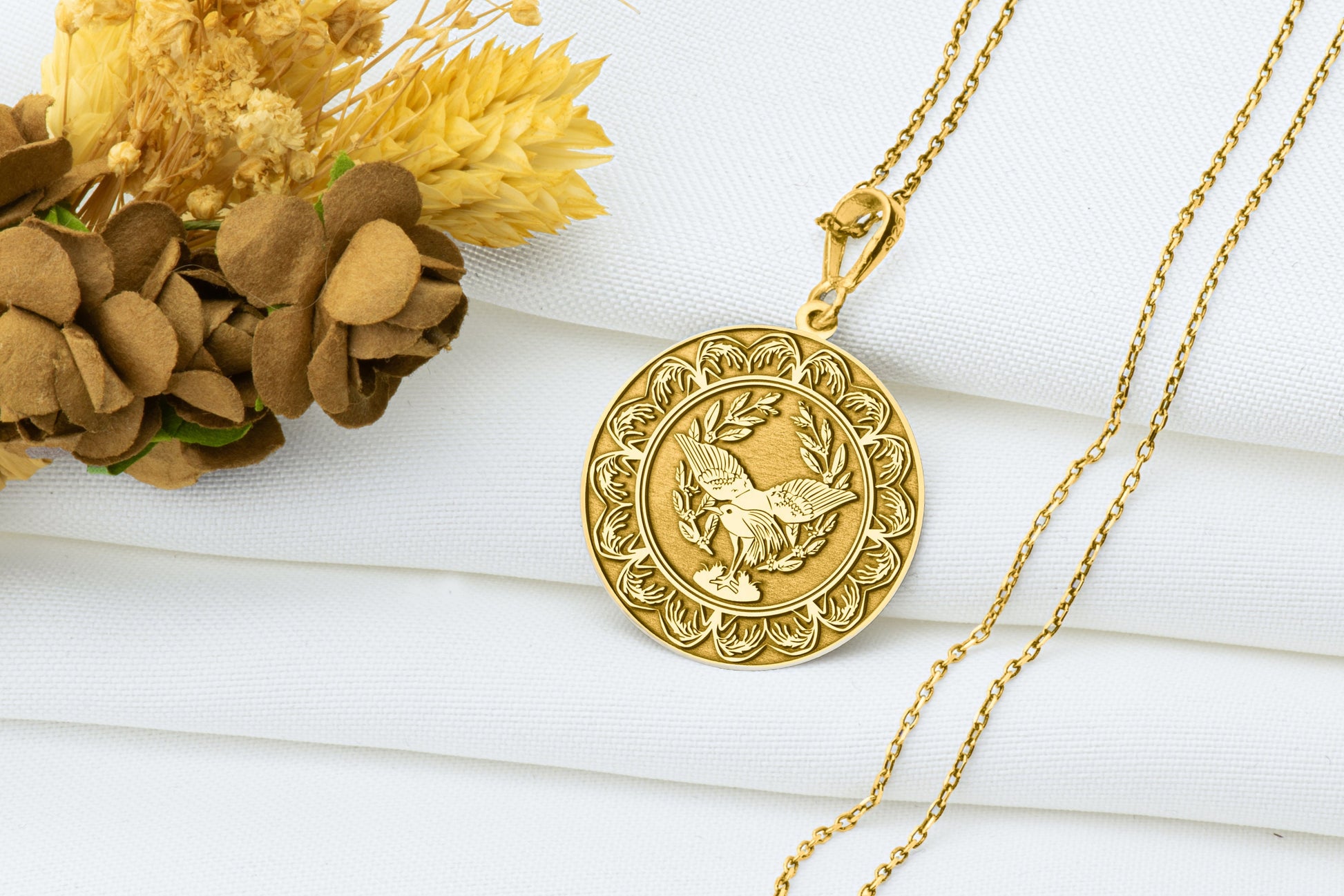 Crow Medallion Necklace: Celtic Raven Pendant, Wisdom Charm