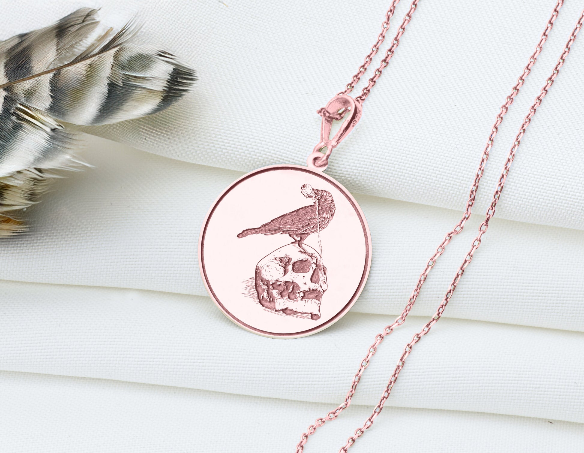 Raven Pendant: Gothic Necklace