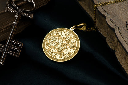 Year of the Dragon Pendant: Chinese Zodiac Necklace