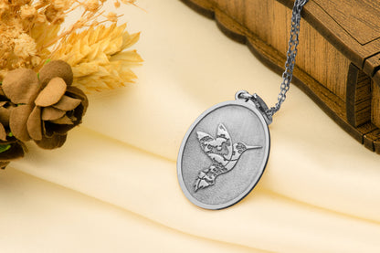 Bee Eater Pendant: Colorful Bird Necklace, Sacred Freedom Charm, Nature Spirit Talisman