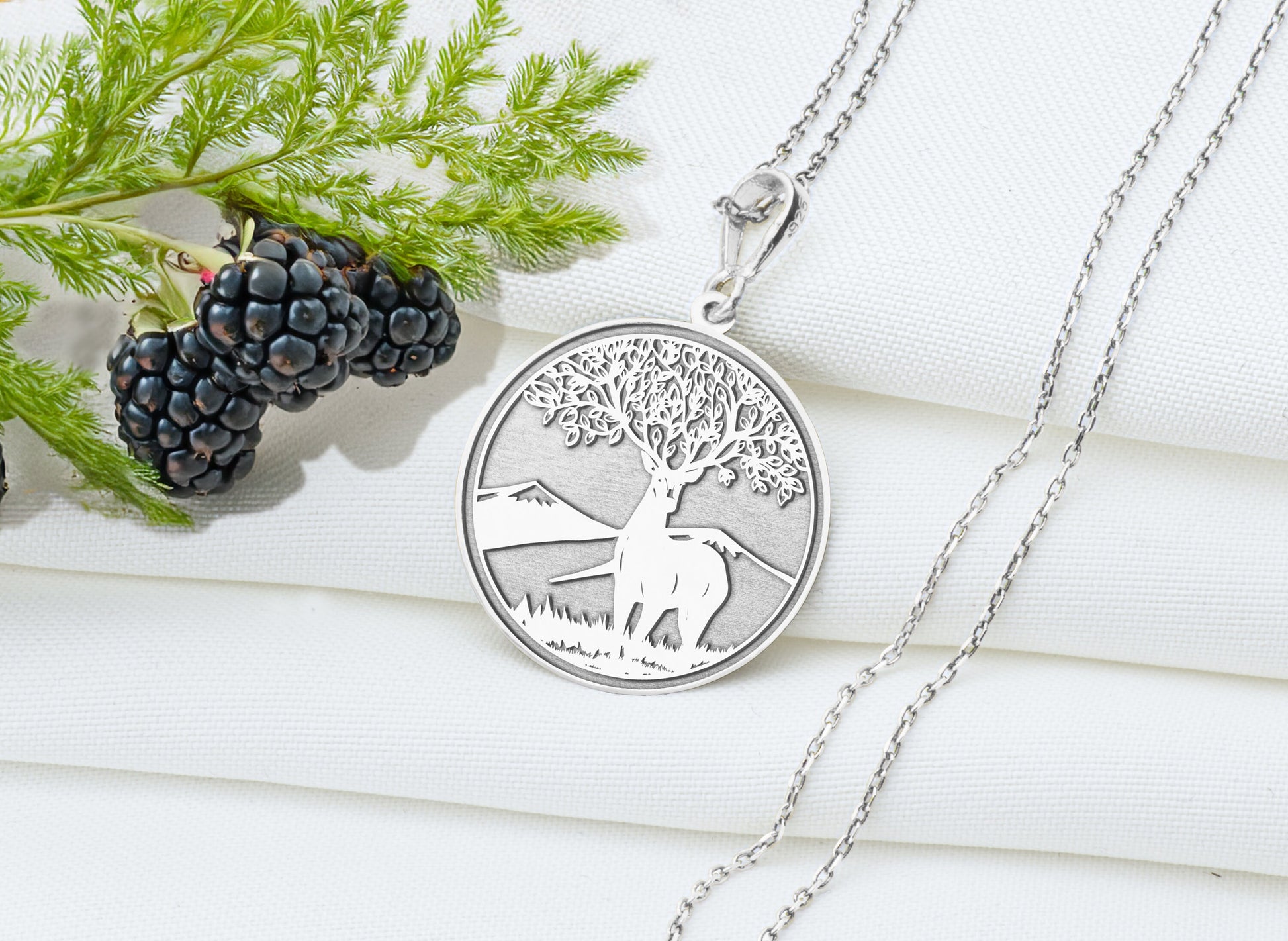 Deer Pendant: Spirit Animal Necklace, Celtic Animal, Charm