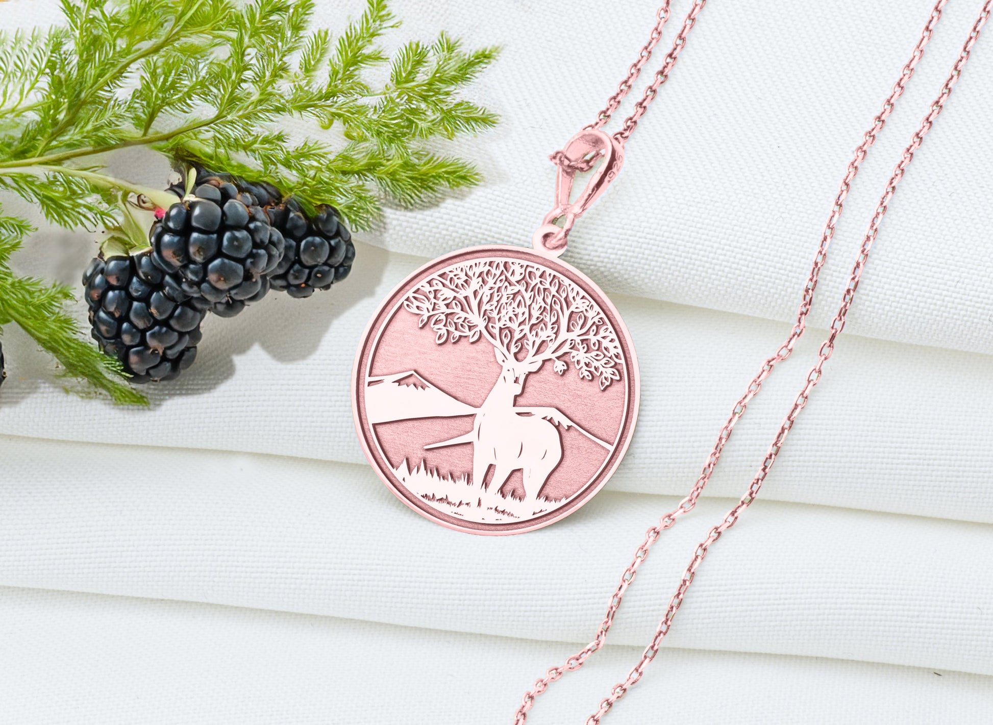 Deer Pendant: Spirit Animal Necklace, Celtic Animal, Charm