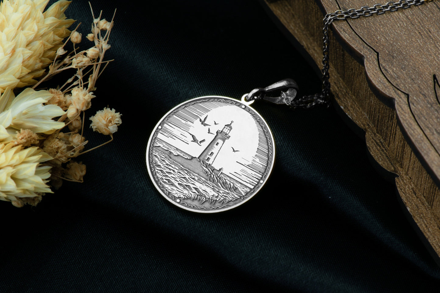Lighthouse Pendant: Nautical Necklace