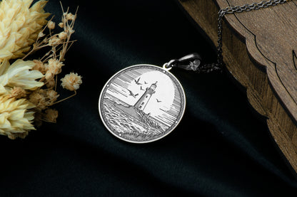 Lighthouse Pendant: Nautical Necklace