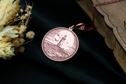 Lighthouse Pendant: Nautical Necklace