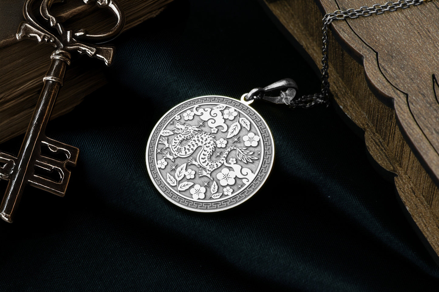 Year of the Dragon Pendant: Chinese Zodiac Necklace