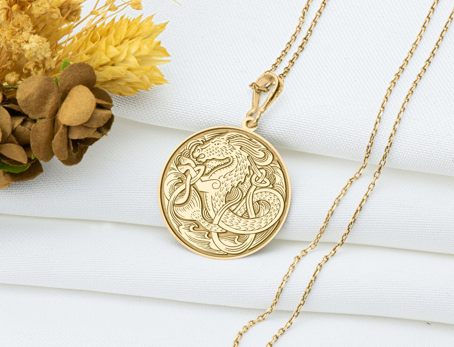 Hippocampus Necklace: Greek Mythology Sea Horse Pendant