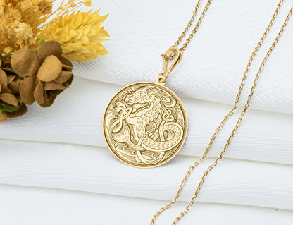 Hippocampus Necklace: Greek Mythology Sea Horse Pendant