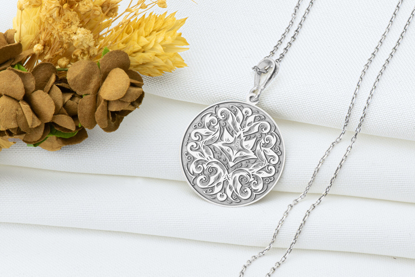 Fox Coin Pendant Necklace