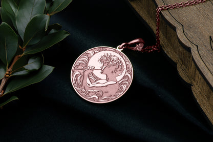 Marsyas Flute Pendant: Greek Mythology Necklace, Artistic Defiance Amulet