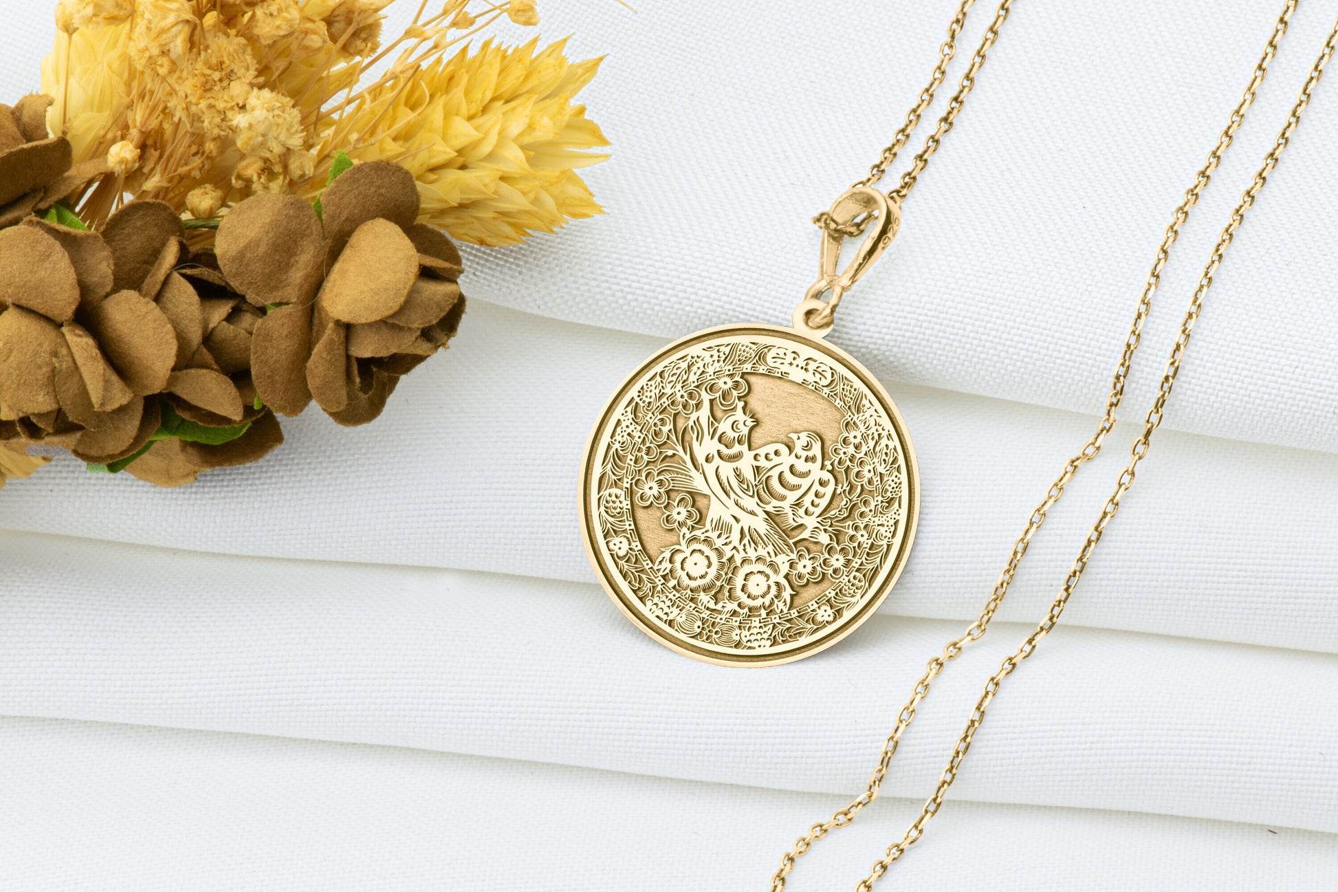 Sakura Hummingbird Pendant: Cherry Blossom Necklace, Joyful Amulet, Soft Spirit Charm