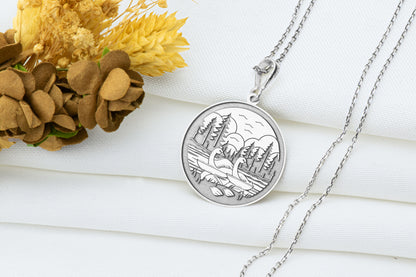Swan Lake Necklace: Bird Jewelry