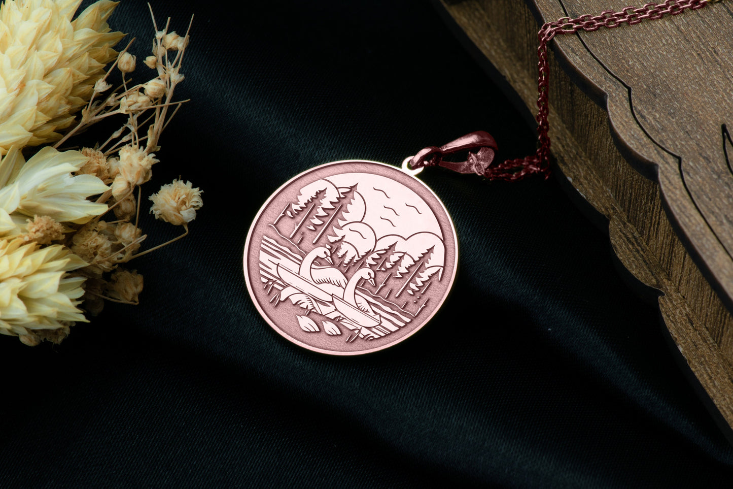 Swan Lake Necklace: Bird Jewelry