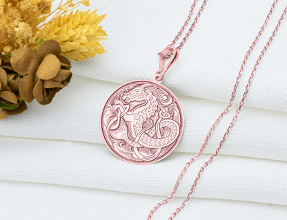 Hippocampus Necklace: Greek Mythology Sea Horse Pendant