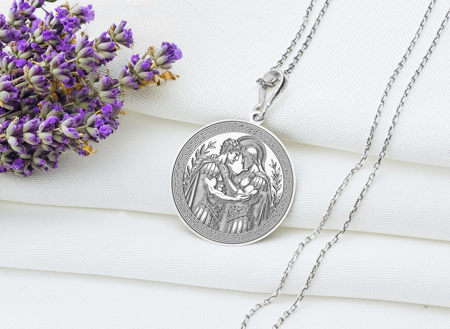 Achilles and Patroclus Pendant Necklace