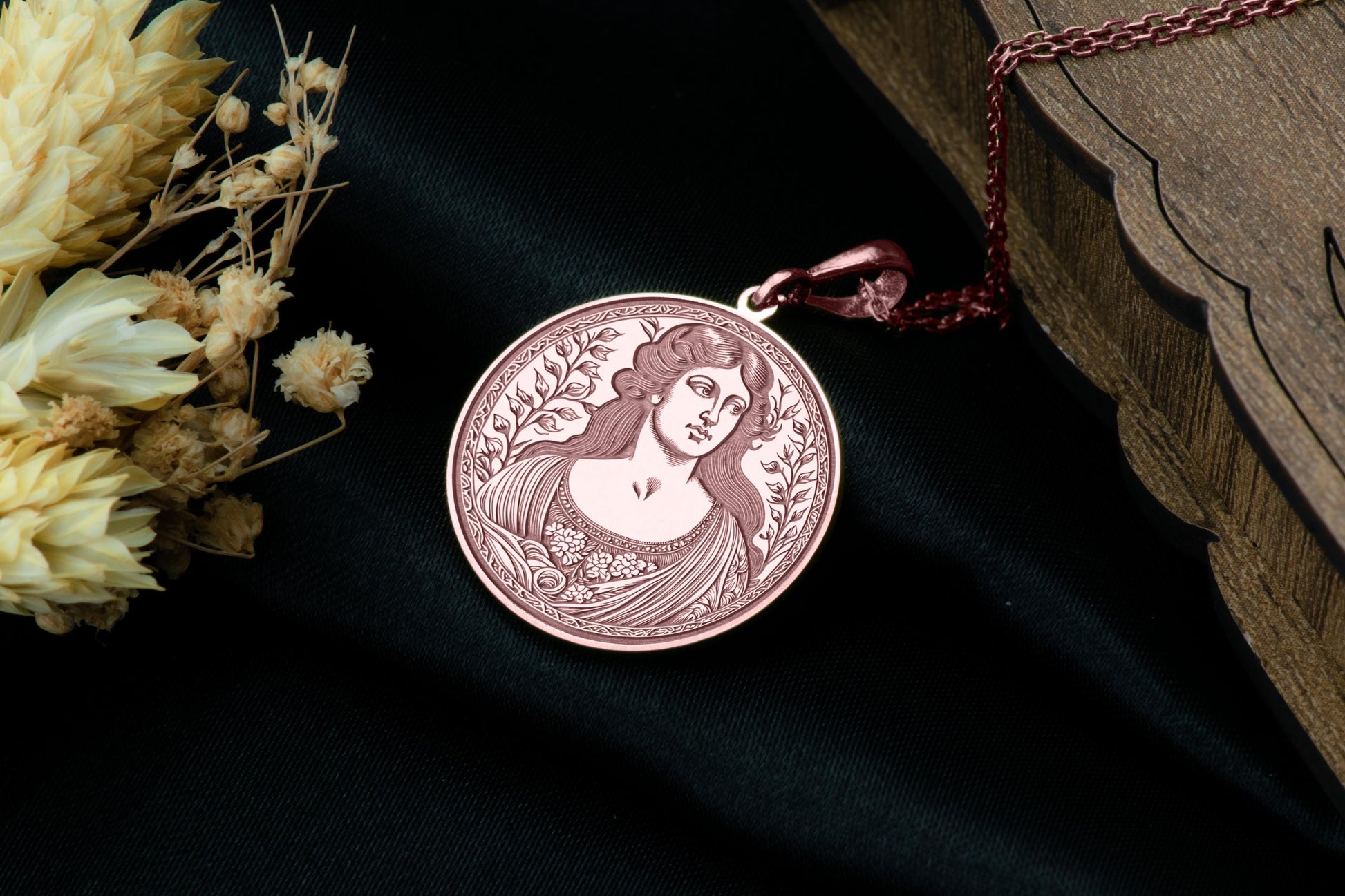 Helen of Troy Pendant: Greek Beauty Legend Necklace, Sacred Charm of Desire