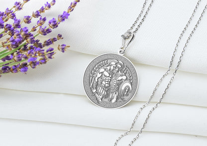 Patroclus and Achilles Pendant Necklace