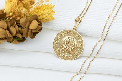 Iphis & Ianthe Queer Love Pendant: Sterling Silver LGBTQ Amulet