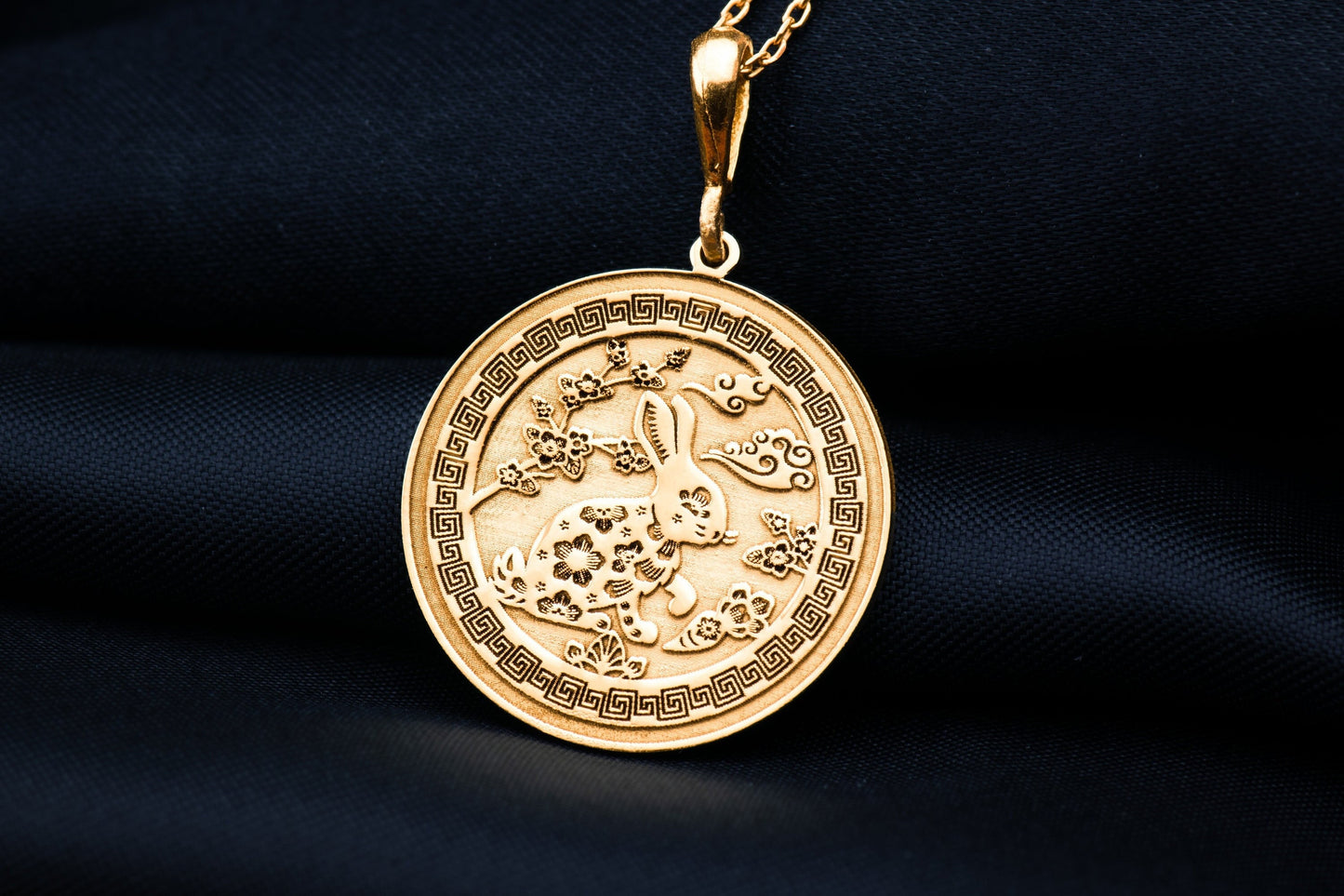 Year of the Rabbit Pendant: Chinese Zodiac Charm