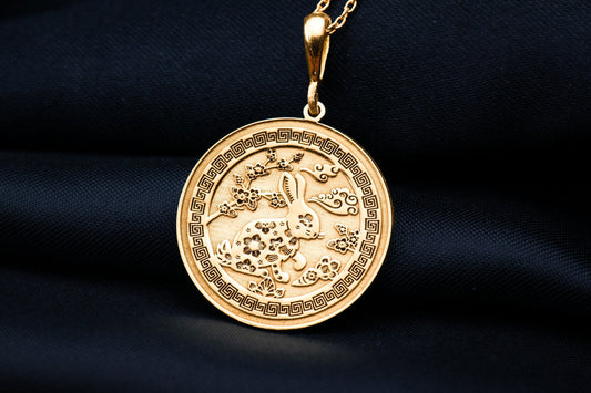 Year of the Rabbit Pendant: Chinese Zodiac Charm