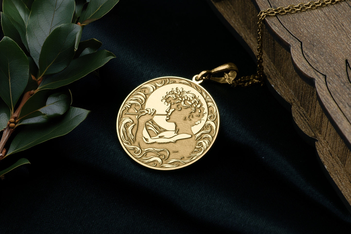 Marsyas Flute Pendant: Greek Mythology Necklace, Artistic Defiance Amulet