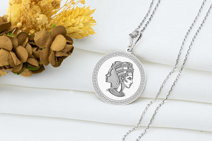 Nefertiti Pendant Necklace: Egyptian Queen Jewelry