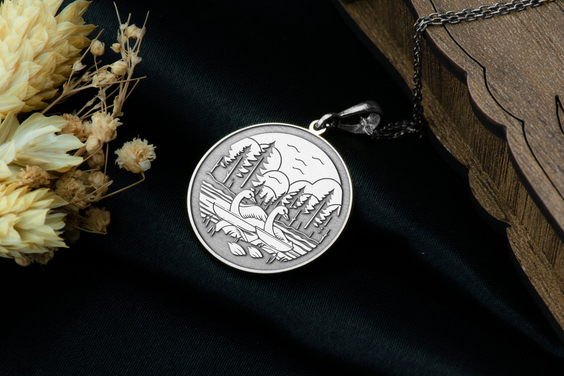 Swan Lake Necklace: Bird Jewelry