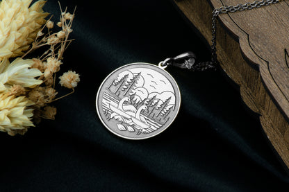 Swan Lake Necklace: Bird Jewelry