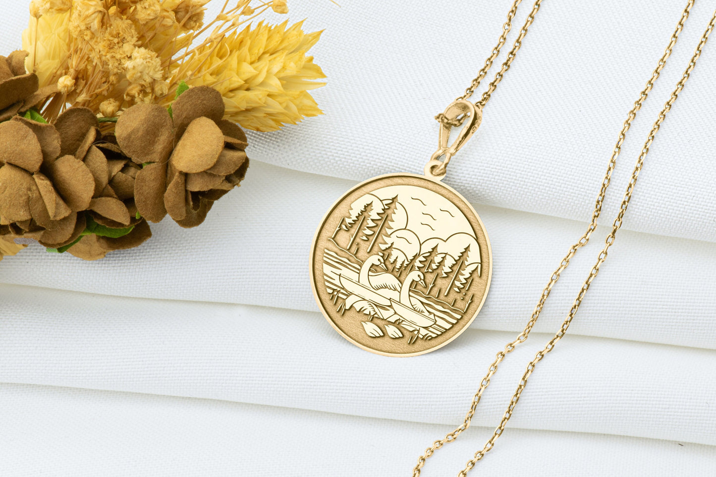 Swan Lake Necklace: Bird Jewelry