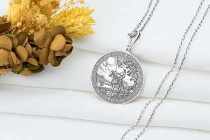 Joan of Arc Pendant Necklace