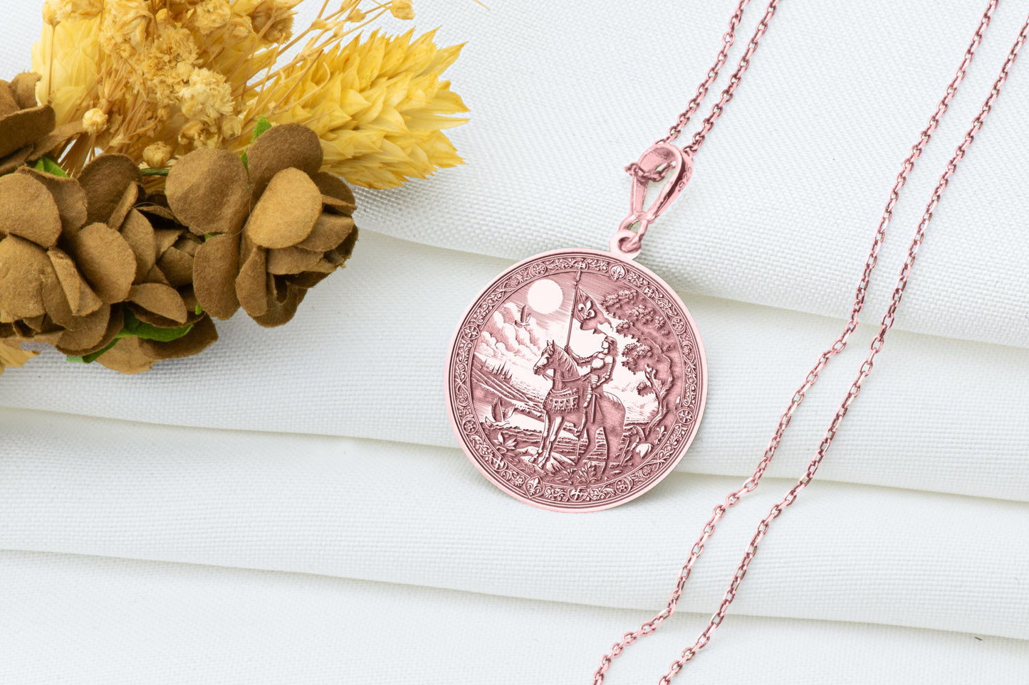 Joan of Arc Pendant Necklace