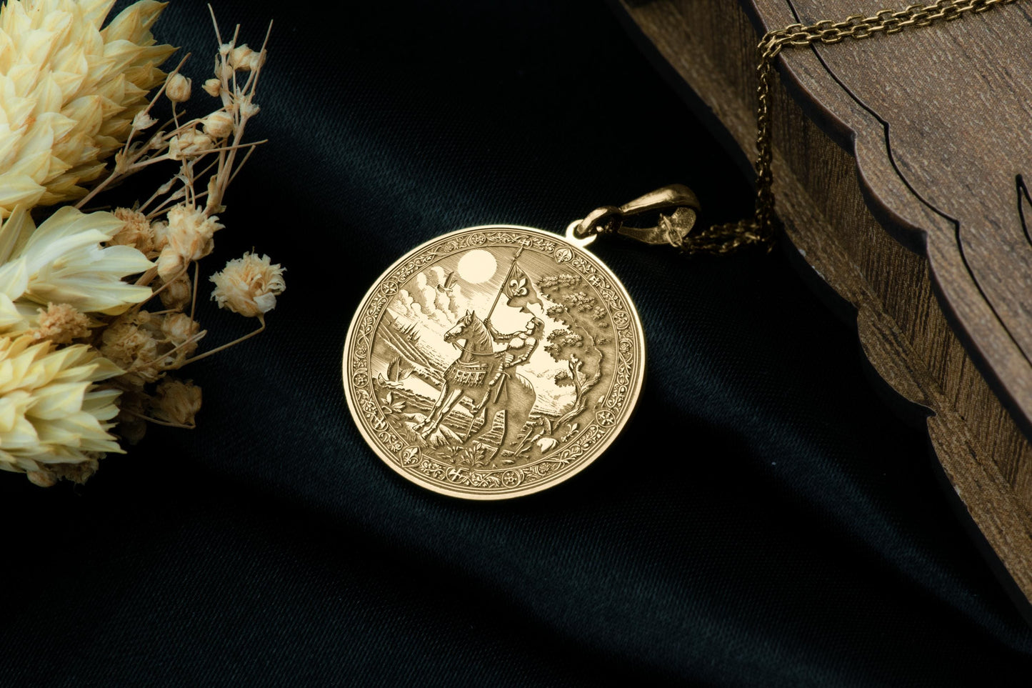 Joan of Arc Pendant Necklace