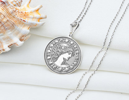 Venus Pendant Necklace: Greek Goddess Jewelry