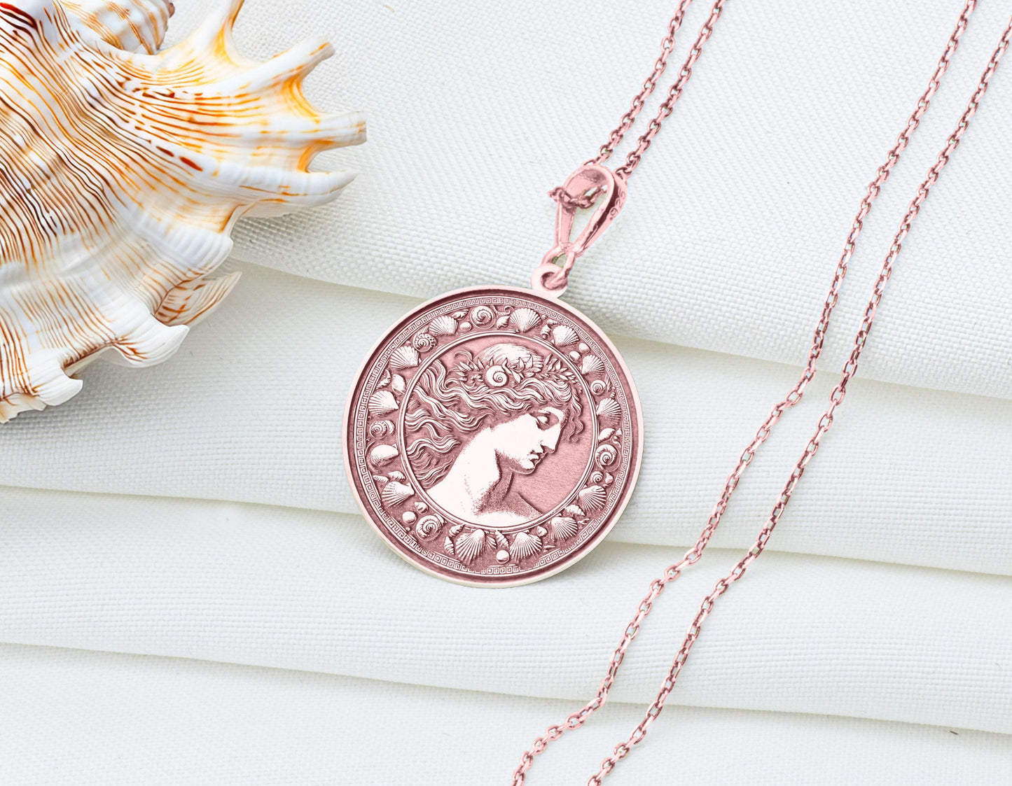 Venus Pendant Necklace: Greek Goddess Jewelry