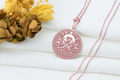 Perseus And Hermes Pendant Necklace