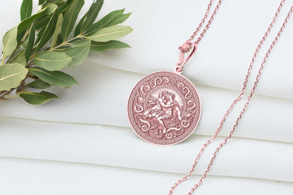Harmodius & Aristogeiton Pendant: Ancient Greek Lovers Necklace, LGBTQ+ Hero Charm