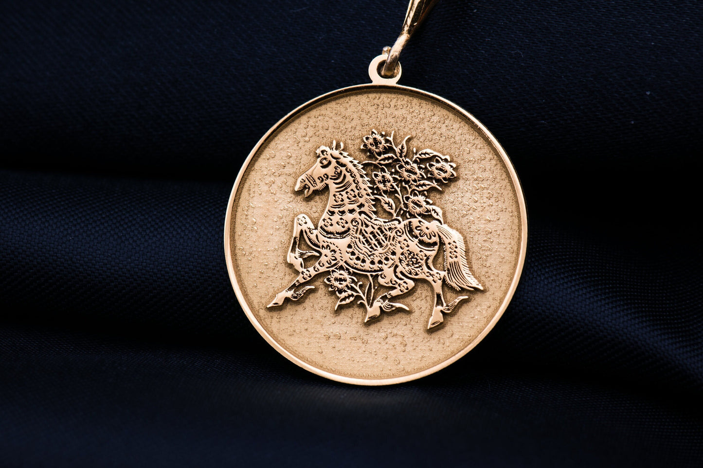 Cavalry Horse Pendant: Warhorse Amulet