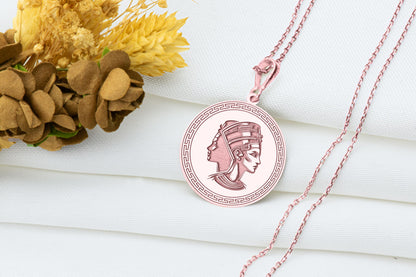 Nefertiti Pendant Necklace: Egyptian Queen Jewelry