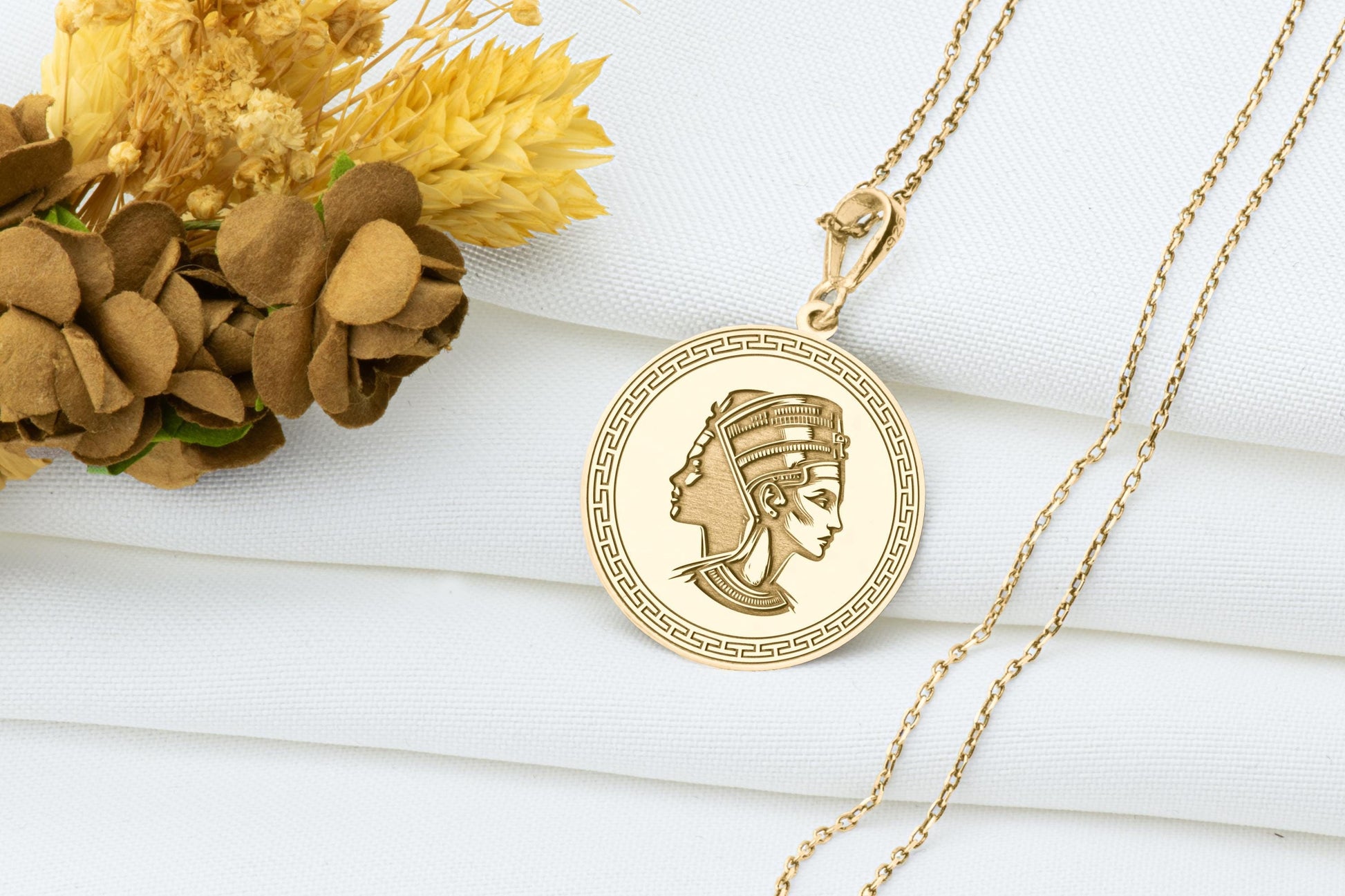 Nefertiti Pendant Necklace: Egyptian Queen Jewelry