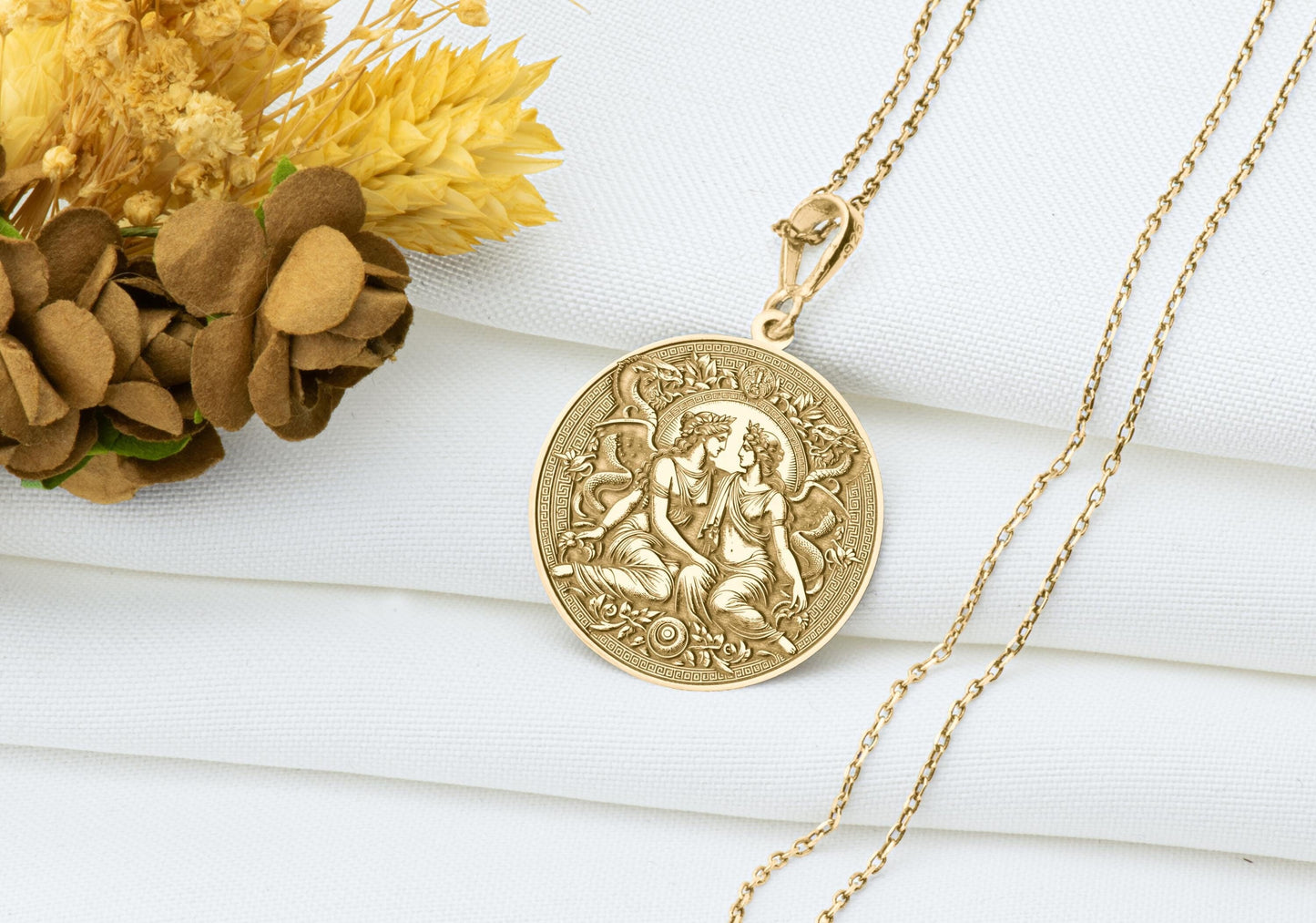 WLW Necklace: Double Venus Pendant, Pride Jewelry