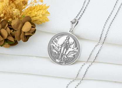 Nemesis Pendant: Greek Justice Goddess Necklace, Fate Amulet, Balance Charm