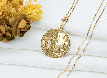 Athena Pendant: Greek Goddess of Wisdom Necklace, Warrior Amulet, Protector Charm