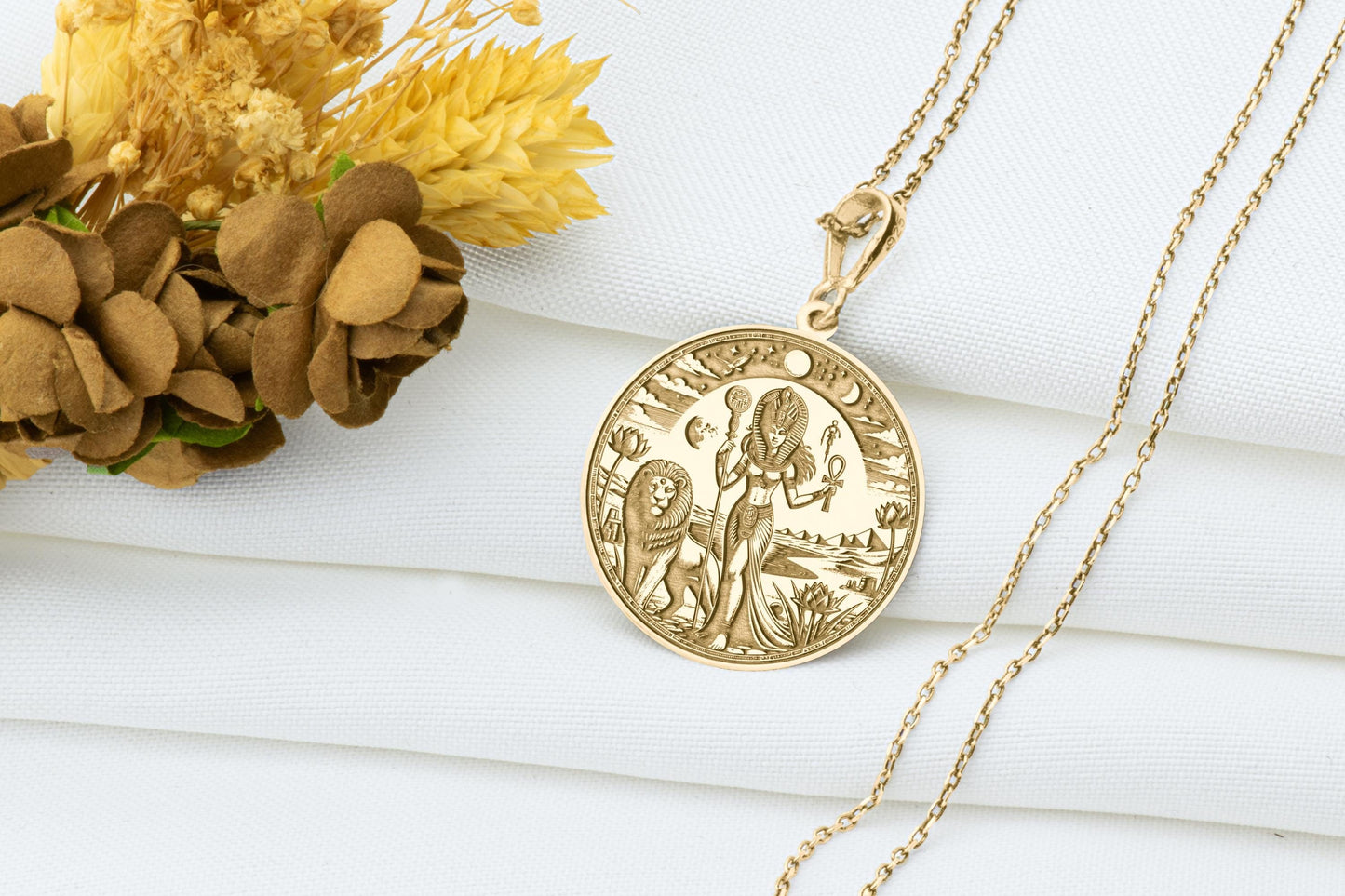 Bastet Necklace: Egyptian Cat Goddess Pendant