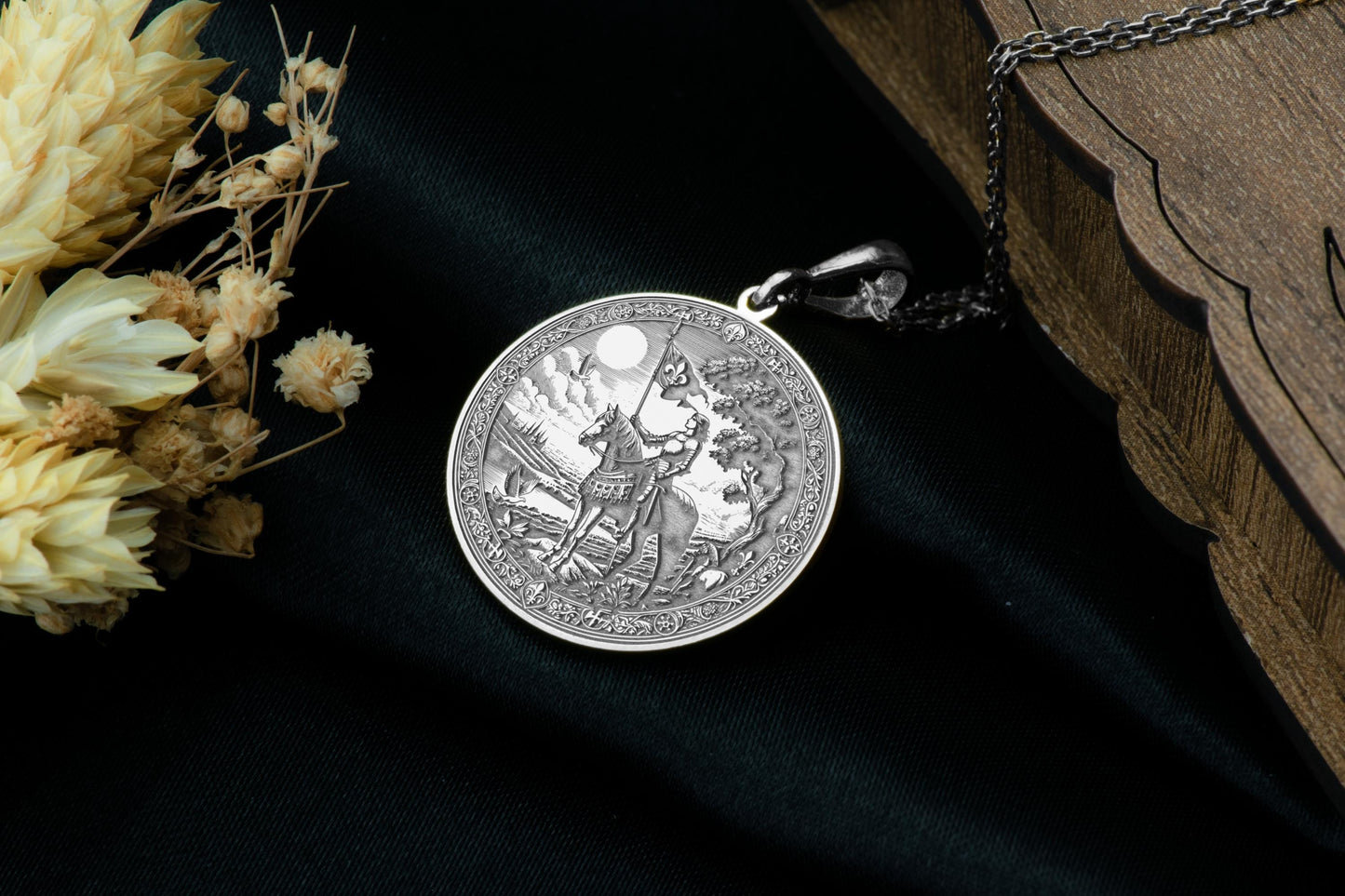 Joan of Arc Pendant Necklace