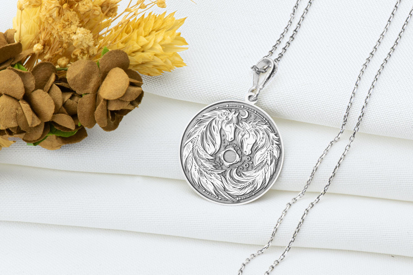 Unicorn Charm Necklace: Mythical Pendant