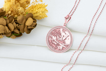 Icarus Pendant: Greek Myth Necklace, Bold Dreamer Amulet, Wax Wing Charm